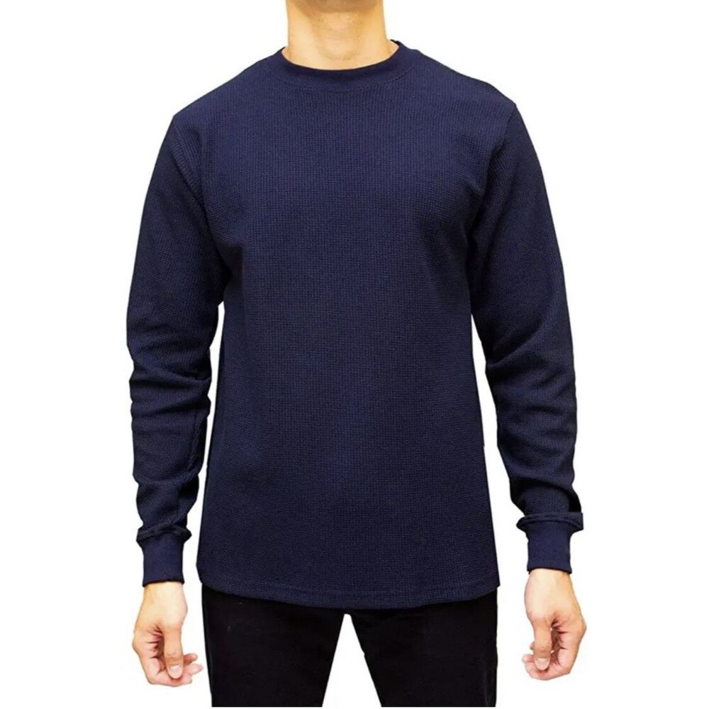 Thermal Long Sleeve Shirt Waffle 5XL Navy Blue Access